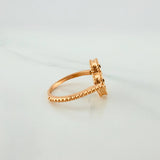 Anillo Trébol 4.2g / T7 Oro Rosa 18K