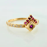 Anillo Rombo 1.75g / T6 1/2 Oro Amarillo 18K