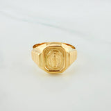 Anillo Virgen Milagrosa 3.5g / T10 Oro Amarillo 18K