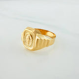 Anillo Virgen Milagrosa 3.5g / T10 Oro Amarillo 18K