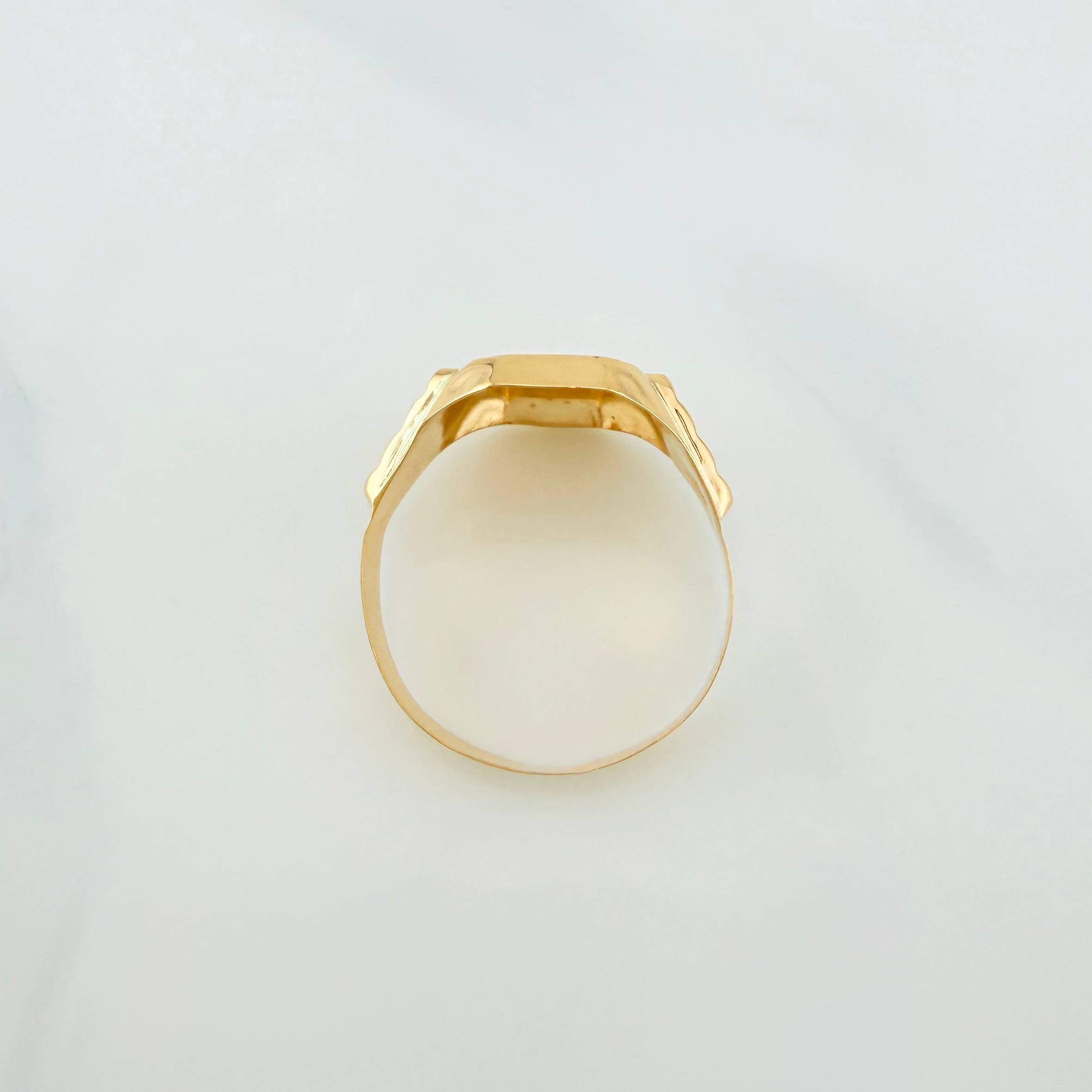 Anillo Virgen Milagrosa 3.5g / T10 Oro Amarillo 18K