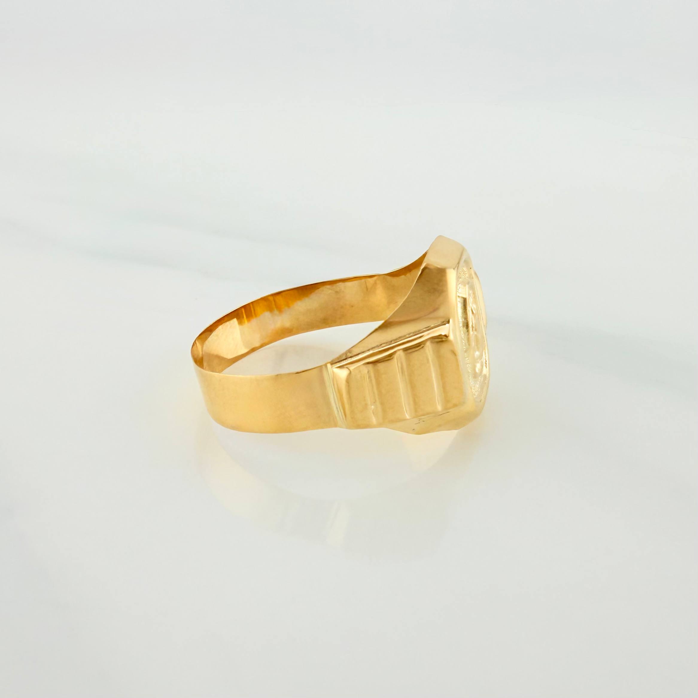 Anillo Virgen Milagrosa 3.5g / T10 Oro Amarillo 18K