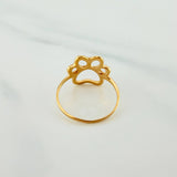 Anillo Silueta Huella 1.95g / T7 1/4 Oro Amarillo 18K