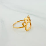 Anillo Silueta Huella 1.95g / T7 1/4 Oro Amarillo 18K