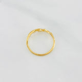 Anillo Ramillete Hojas 1.5g / T5 1/4 Oro Amarillo 18K