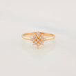 Anillo Flor 2.35g / T6 3/4 Oro Rosa 18K
