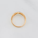 Anillo Infinito 1.95g / T6 3/4 Dos Oros Blanco Rosa 18K