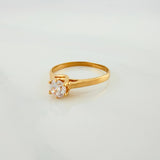Anillo Solitario 2.1g / T7 1/4 Oro Amarillo 18K