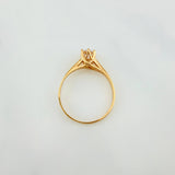 Anillo Solitario 2.1g / T7 1/4 Oro Amarillo 18K