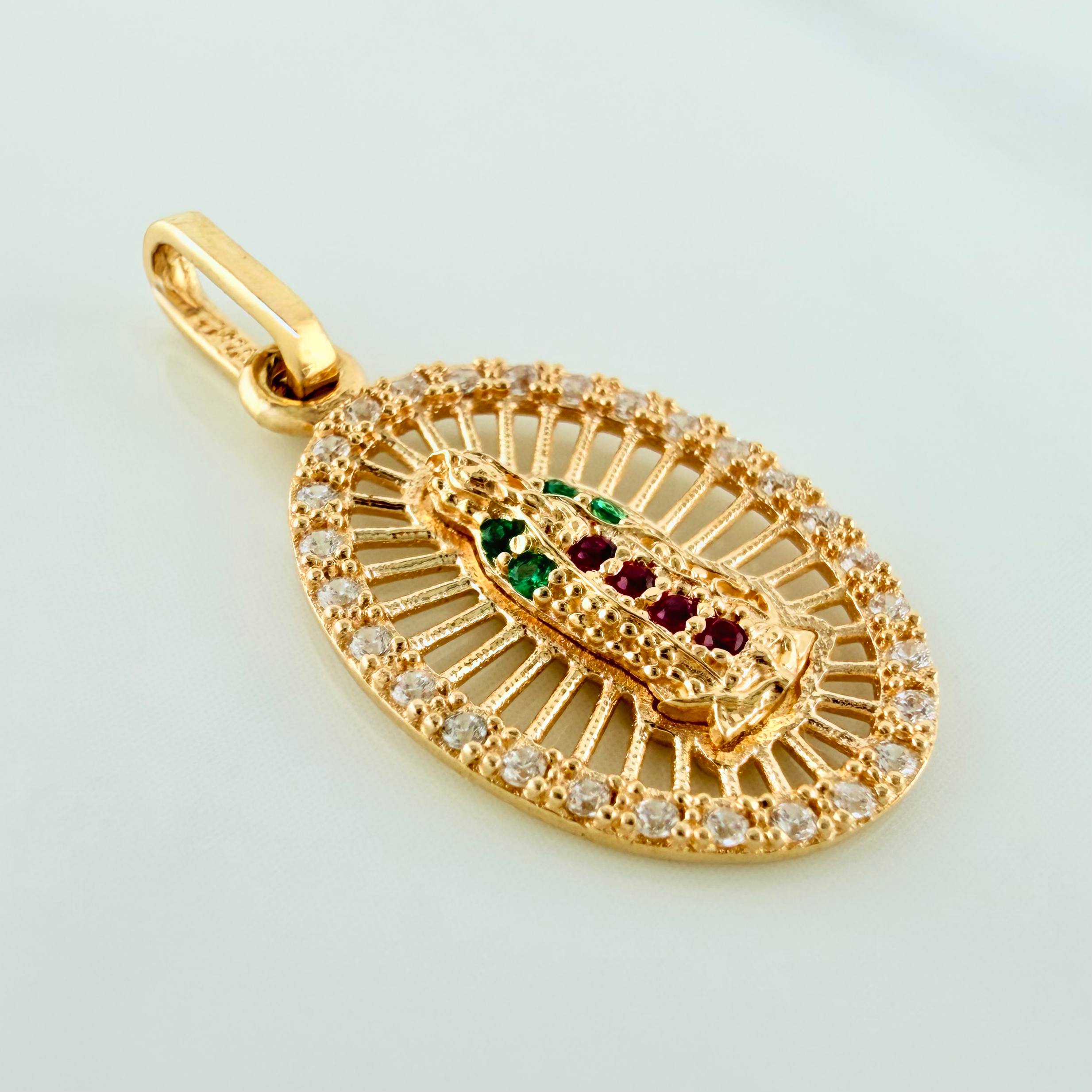 Dije Virgen Guadalupe 1.6g / 2.5cm Oro Amarillo 18K