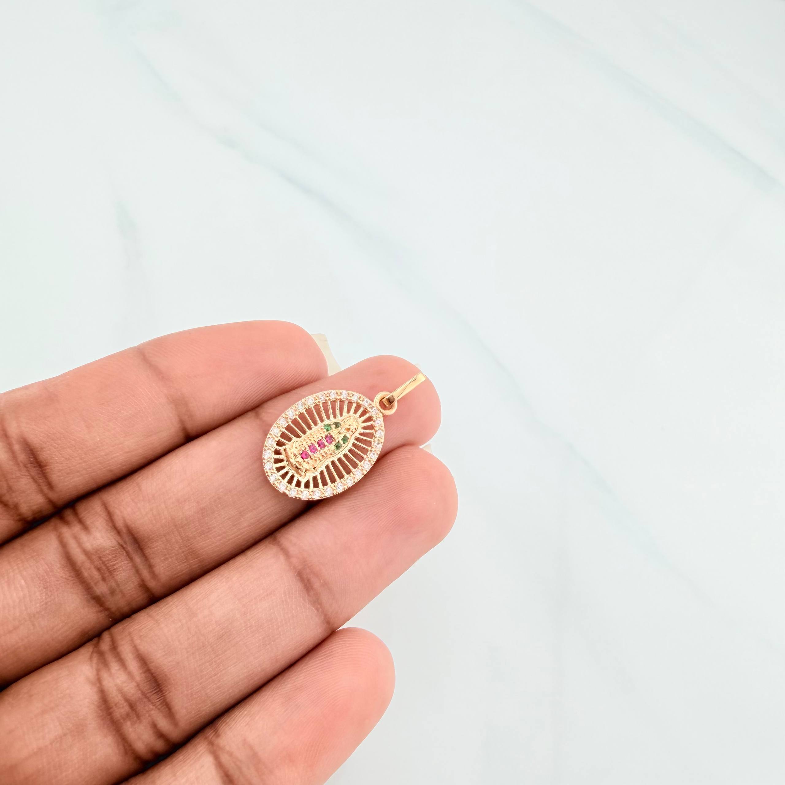 Dije Virgen Guadalupe 1.6g / 2.5cm Oro Amarillo 18K