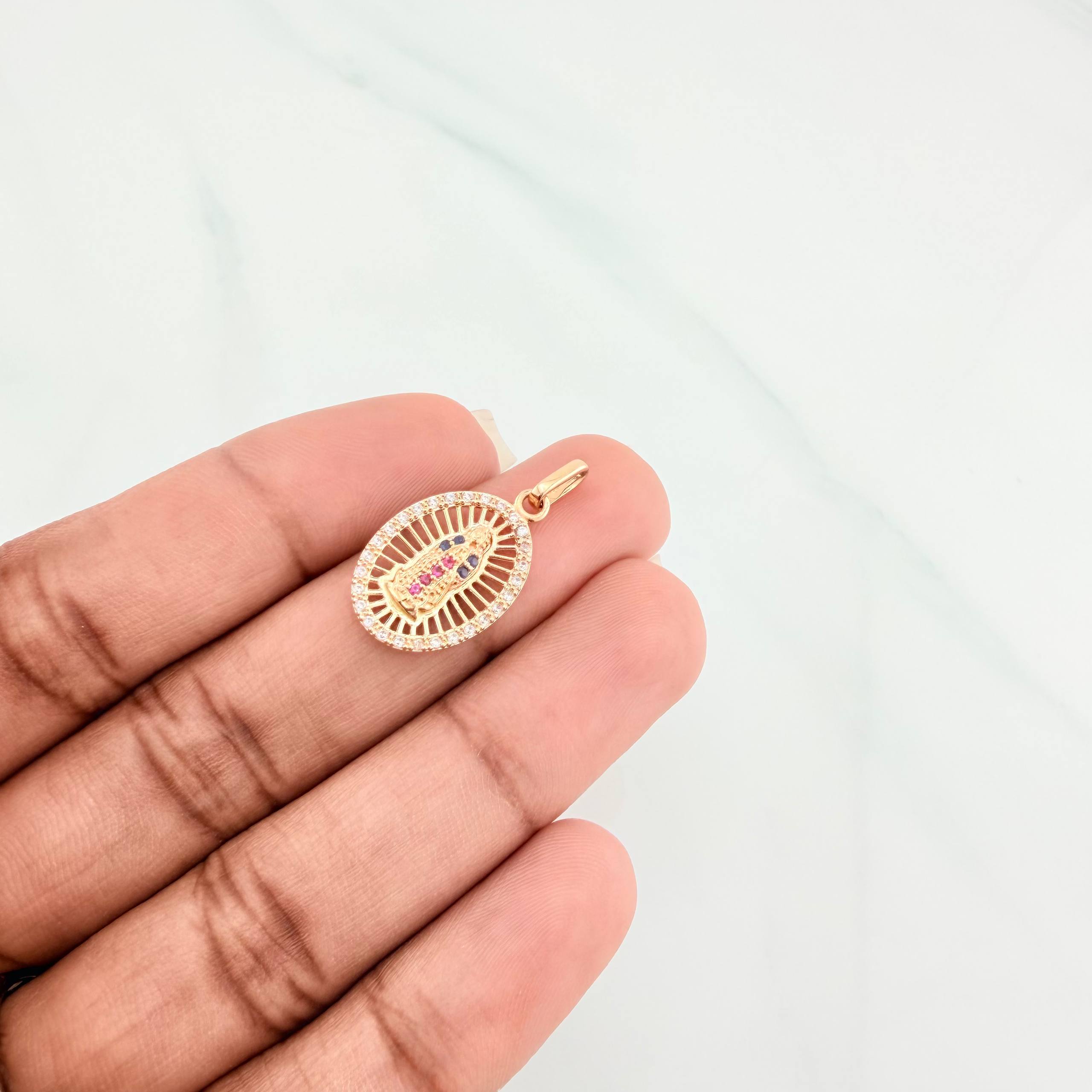 Dije Virgen Guadalupe 1.6g / 2.5cm Oro Amarillo 18K