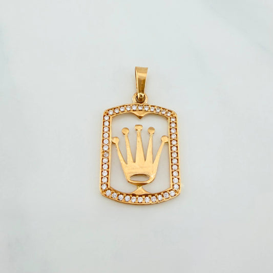 Dije Corona 1.6g / 2.6cm Oro Amarillo 18K