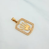Dije Corona 1.6g / 2.6cm Oro Amarillo 18K