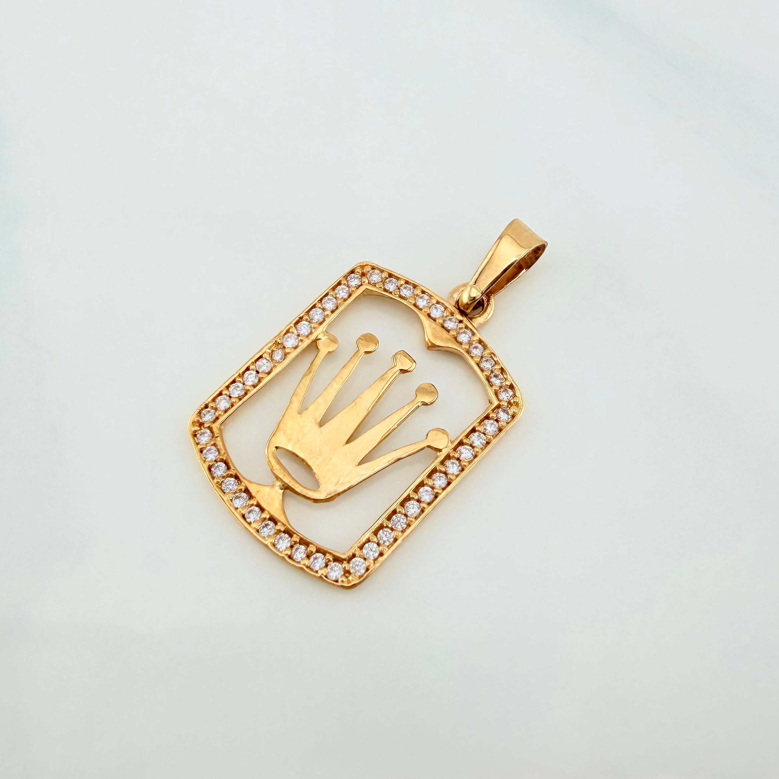 Dije Corona 1.6g / 2.6cm Oro Amarillo 18K