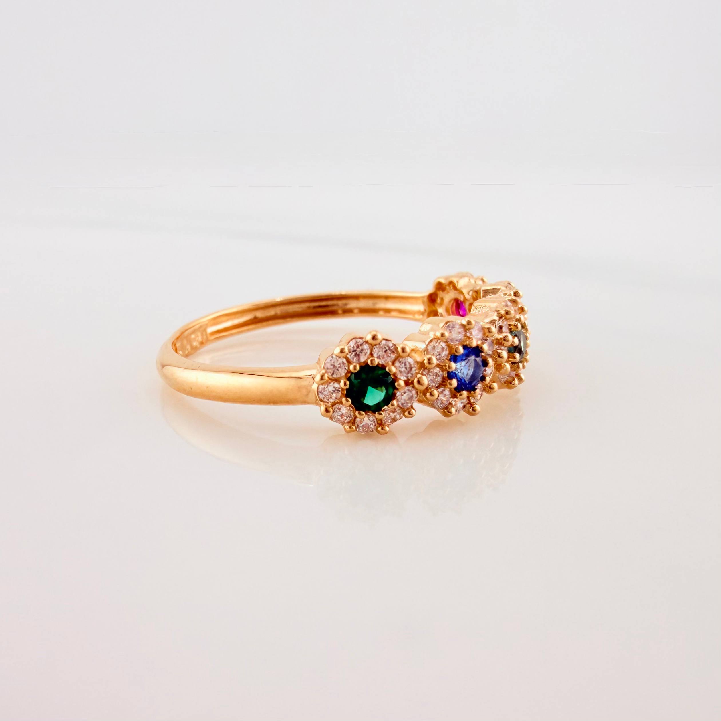 Anillo Churumbela Tupido 1.95g / T4 3/4 Oro Amarillo 18K