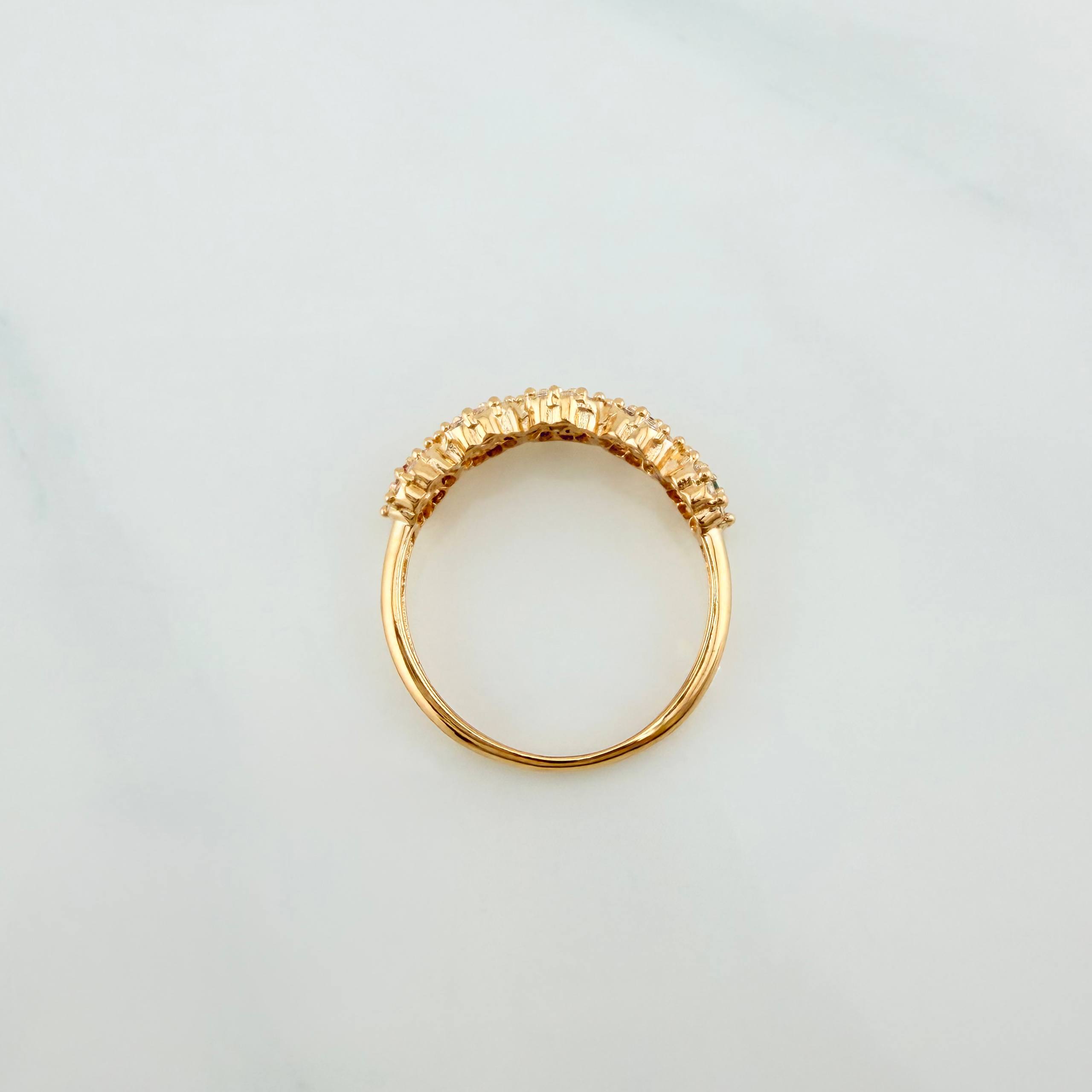 Anillo Churumbela Tupido 1.95g / T4 3/4 Oro Amarillo 18K