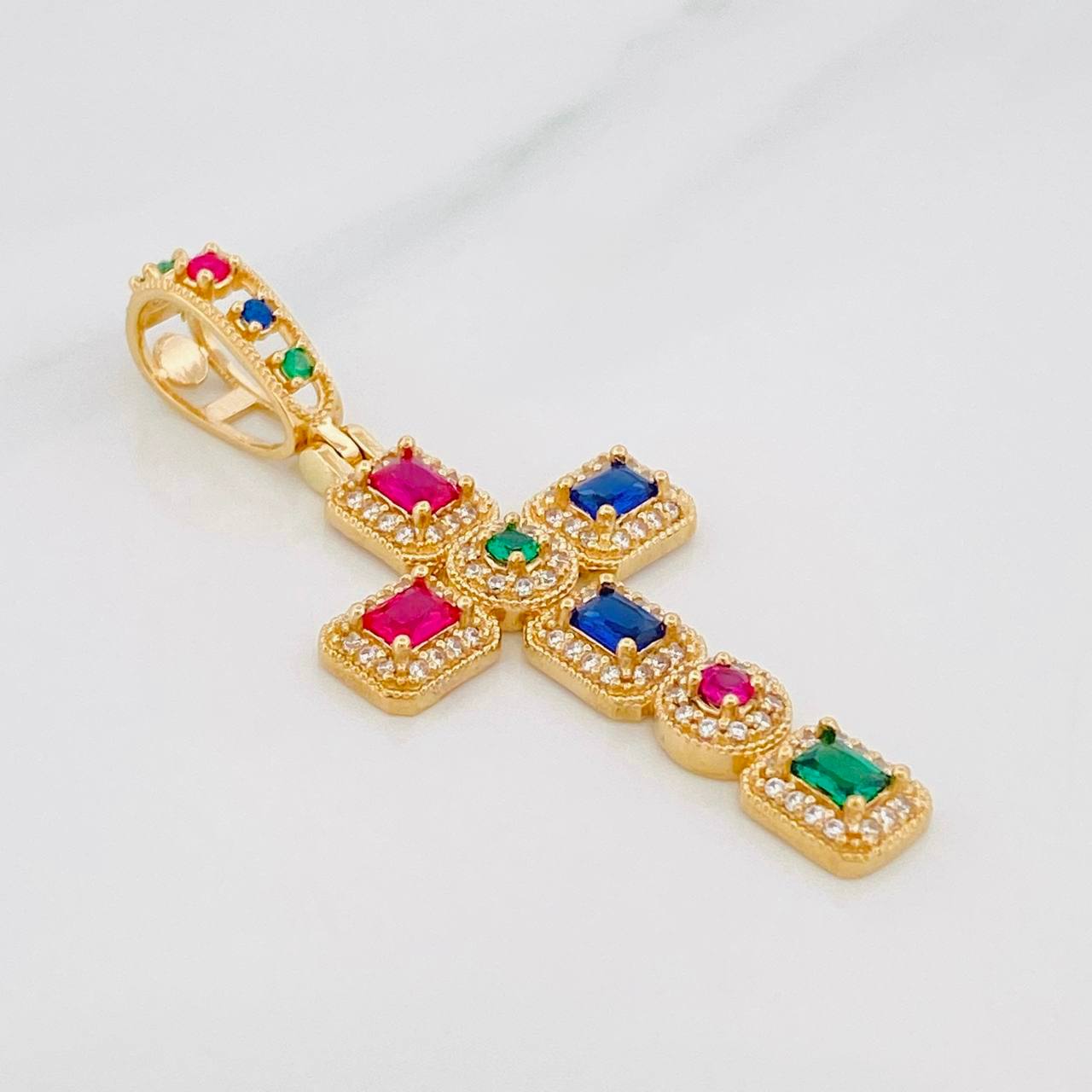 Dije Cruz Tupida 5.95g / 5.2cm Oro Amarillo 18K