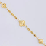 Pulso GC Trébol Diamantado 3.1g / 18.6cm / 3.4mm Oro Amarillo 18K