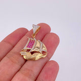 Dije Barco 3.7g / 3.3cm Oro Amarillo 18K