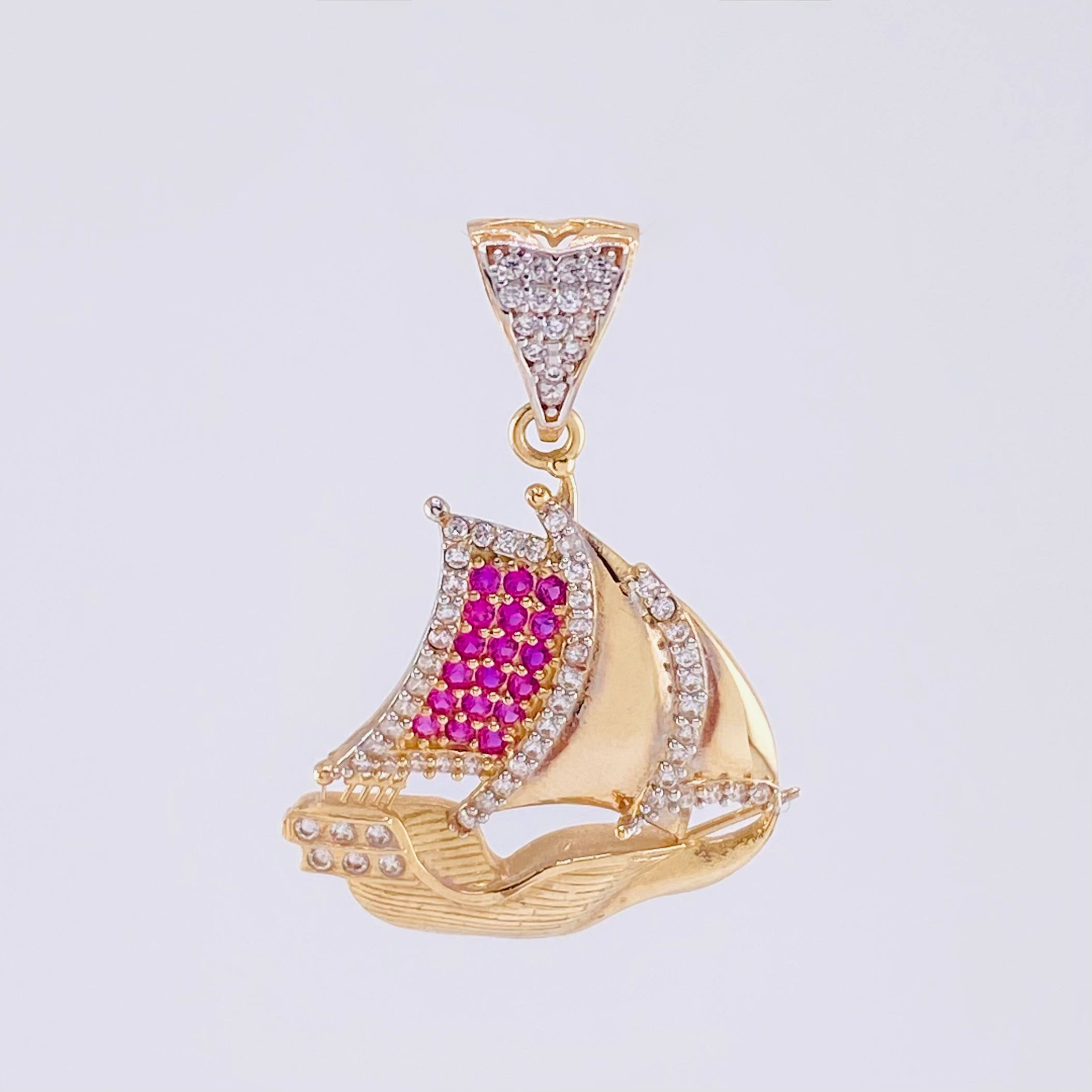 Dije Barco 3.7g / 3.3cm Oro Amarillo 18K