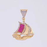 Dije Barco 3.7g / 3.3cm Oro Amarillo 18K
