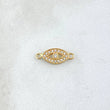 Herraje Ojo Turco 0.5gr / 1.5cm / Circones Blancos Oro Amarillo 18K ©