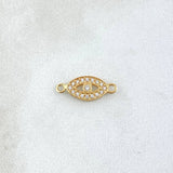 Herraje Ojo Turco 0.5gr / 1.5cm / Circones Blancos Oro Amarillo 18K ©