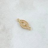 Herraje Ojo Turco 0.5gr / 1.5cm / Circones Blancos Oro Amarillo 18K ©
