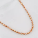 Cadena Militar Media Luna 21.4gr / 72cm / 3mm Oro Rosa 18K %