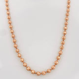 Cadena Militar Media Luna 21.4gr / 72cm / 3mm Oro Rosa 18K %
