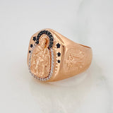 Anillo Virgen del Carmen 6.75g / T10 Tres Oros 18K