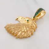 Dije Águila 4.9g / 3.6cm Dos Oros Negro Amarillo 18K