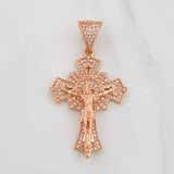 Dije Cruz Cristo 6.85g / 4.4cm Oro Rosa 18K