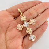 Dije Cruz Trébol 6.05g / 5.5cm Tres Oros 18K