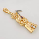 Dije Santa Muerte 5.8g / 4.5cm Tres Oros 18K