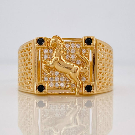Anillo Caballo 7g / T9 3/4 Oro Amarillo 18K