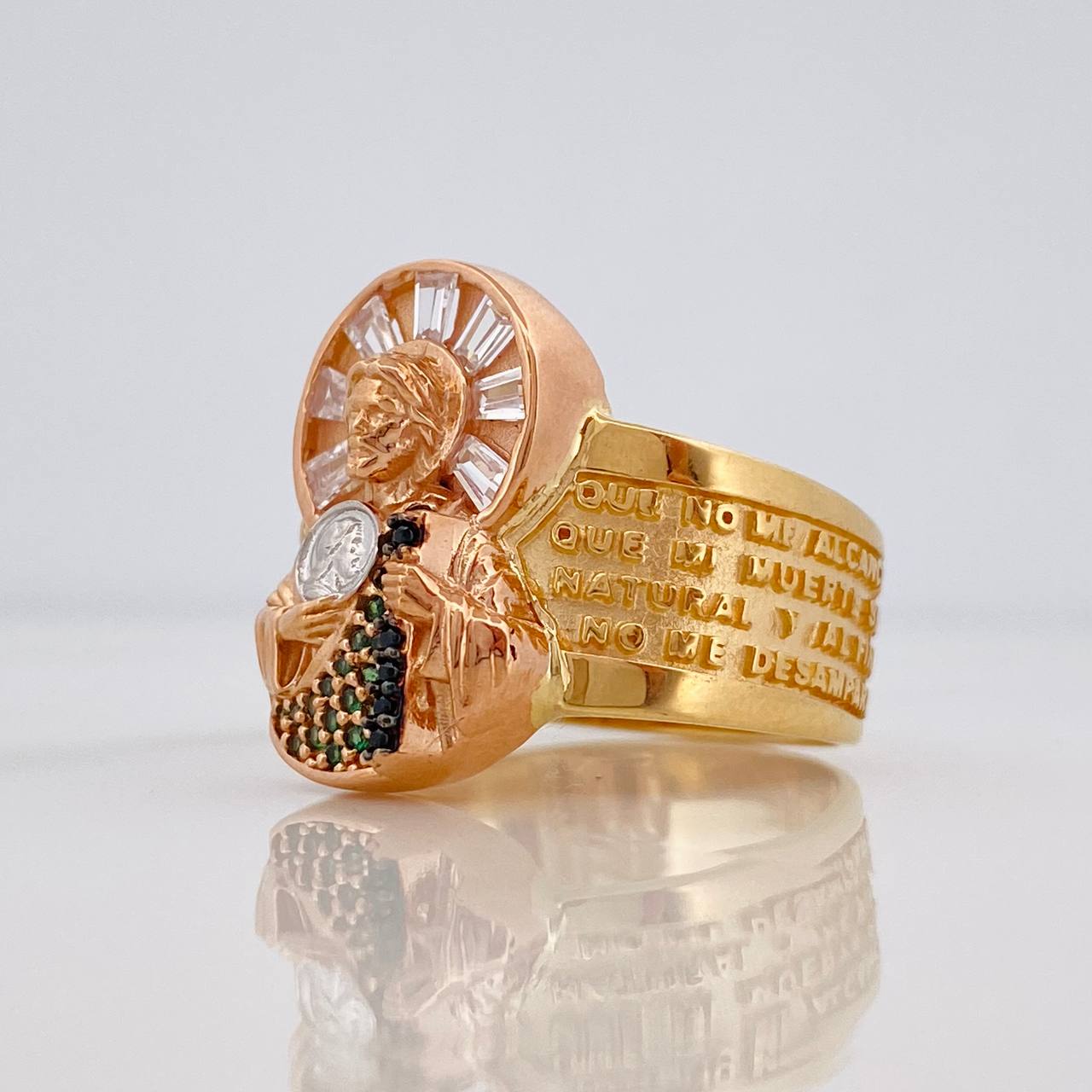Anillo San Judas 10.85g / T10 3/4 Tres Oros 18K