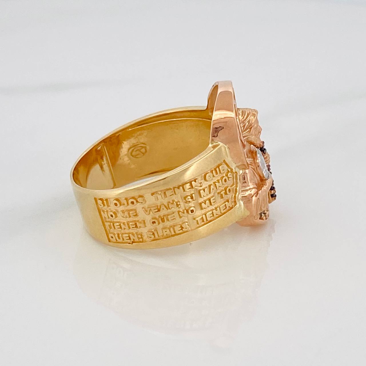 Anillo San Judas 10.85g / T10 3/4 Tres Oros 18K
