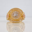 Anillo Corona 6.9g / T10 1/2 Tres Oros 18K