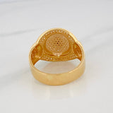 Anillo Corona 6.9g / T10 1/2 Tres Oros 18K