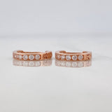 Candongas Carril 1.1g / 1cm Oro Rosa 18K