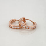 Candongas Carril 1.1g / 1cm Oro Rosa 18K