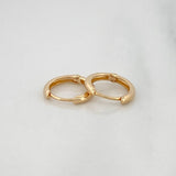 Candongas Aro Liso 1.35g / 1cm Oro Amarillo 18K