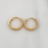 Candongas Carril 1.15g / 1cm Oro Amarillo 18K