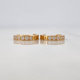 Candongas Carril 1.2g / 1.2cm Oro Amarillo 18K