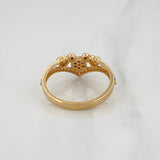 Anillo Corazon Raton 2.2g / T6 1/4 Oro Amarillo 18K