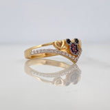 Anillo Corazon Raton 2.2g / T6 1/4 Oro Amarillo 18K