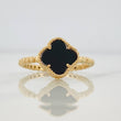 Anillo Trebol 1.95g / T6 Oro Amarillo 18K