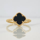 Anillo Trebol 1.95g / T6 Oro Amarillo 18K